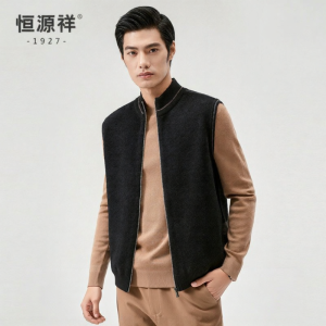 HENGYUANXIANG | Mens Sleeveless Warm Knit Vest