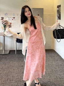 ผ้าพันพื้นผิวฝรั่งเศส ผู้หญิง ฤดูร้อน เสื้อแจ๊กเก็ตสั้นป้องกันแสงแดด เสื้อกั๊ก เสื้อเชิ้ตคลุมบางคอวีเพื่อให้เข้ากับกระโปรง