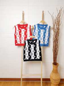 32039 Crop Top Import Grosir 49 rajut premium import