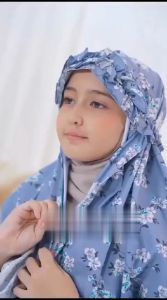 Mukena Anak 2in1 Katun Motif Print / Mukena Anak Motif Bunga (Usia 5-14 Tahun)