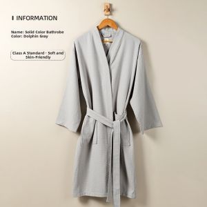 Cotton Water Absorbent Quick Dry Thick Bathrobe