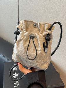 Casual Bag Womens 2024 New Arrival Summer Crossbody Bag Fashion Super Hot Shoulder Bag All-Matching Drawstring Mobile Phone Bag