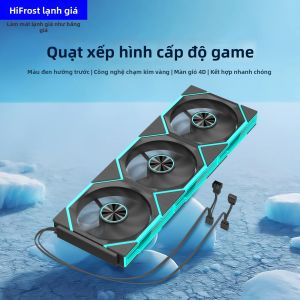 Coolmoon | Quạt Tản Nhiệt Case COOLMOON Frost-Chain 120mm Thiết Kế Lắp Ghép Modular Không Dây LED ARGB Sync Main
