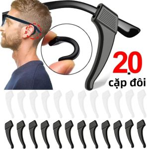 Móc Tai Silicon Chống Trượt Kính Chống Trượt Tai Nghe Chân Kính Giá Đỡ Dây Buộc 2/40 Chiếc Tay Cầm Chống Rơi Kính Mắt Giá Đỡ Cho Kính Mát Phụ Kiện