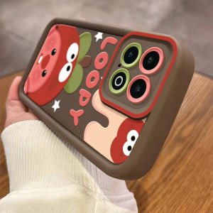 Vivo Iqoo13 Phone Case Female Cartoon Cute Beaver Full Cover Protection Soft Silicone Shockproof Fashionable Red Beaver Design