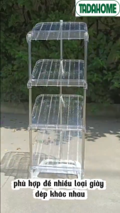 Khay Đựng Giày Dép Inox 4 Tầng 5583-4 Kệ Để Giày Dép Chắc Chắn Tiết Kiệm Không Gian - TADAHOME