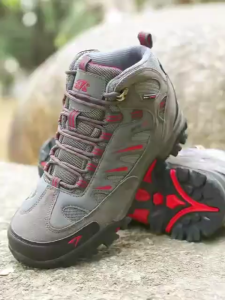 {SPESIAL DISKON}Sepatu Gunung Pria/Wanita Hiking SNTA 493 Grey Red Outdoor Pendaki Cepat Kering Anti Air Nyaman Uniseks Pria Wanita