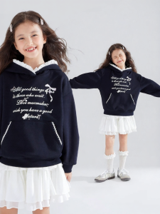 MUCMUKN | Bow Print Breathable Hoodie Child
