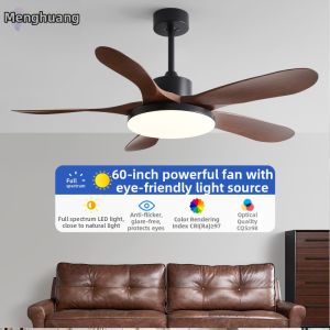 MENGHUANG | 60 Inch High Power Retro Ceiling Fan Light