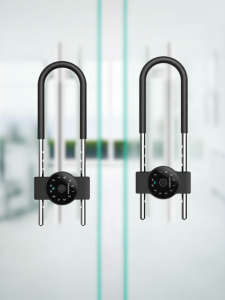 Hikvision | Fingerprint And Password U-shaped Glass Door Control All-in-one Machine for Dual Doors