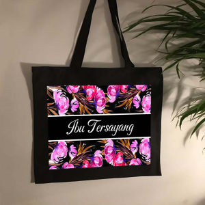 Personalised Add Name No MOQ Zipper Canvas Bag Teacher Tote Bag Girls Handbag Korean Style Shoulderbag