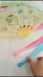 Kipas Tangan Anak Model Lipat Gambar Karakter Murah Mika