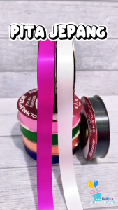 Pita JEPANG Polos warna warni / Pita kerajinan tangan / pita souvenir