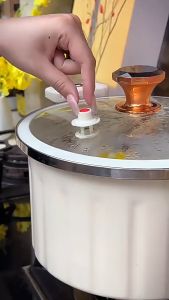 Best Seller 10 LITERS NON-STICK MICRO PRESSURE COOKER | Non-Stick Micro Pressure Cooker | Induction Safe Cookware for All Stovetops | Cooking Multi-functional Soup Pot with Handle | Lid Silicone Seal Valve Pressure Pot | Secure Lock Spill-Proof Stock Pot.