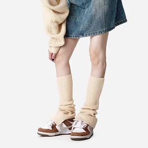 Autumn Winter Y2K Chic Subculture Knit Leg Warmers