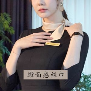 Khăn Choàng Lụa Mỏng Đa Năng Cho Nhân Viên Làm Đẹp Nhân Viên Lễ Tân Tiếp Viên Hàng Không Trang Trí Chuyên Nghiệp Phong Cách Hàn Quốc