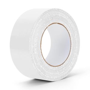 White Duct Tape Heavy Duty WaterproofNo Residue Easy Tear by Hand for Home Repairs Indoor Outdoor Crafts Packing HVAC