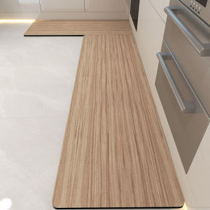 Thickened Wood Grain Kitchen Special New Anti-Slip Oil Resistant Washable Silicon Dendroid Water Absorbent Silicone Carpet Mat