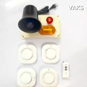 Bô chuông cảm biến khói nhà ở -có UPS phòng cúp điện nhỏ gọn -MR8