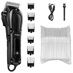Kemei | KEMEI ADJUSTABLE HAIR CLIPPER FOR MEN PROFESSIONAL HAIR TRIMMER ELECTRIC CORDLESS BEARD HAIR CUTTING MACHINE USB RECHARGEABLE