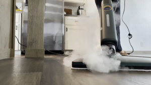 Keromee Steam Mop 1200W 140° Sterilization Temperature display Electric Cleaner For Carpet Home Floor Cleaning steamer Non-wireless/Vacuum MS-100