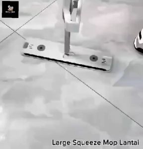 Large Squeeze Mop Mop Lantai Serbaguna Microfiber Mop Flat Mop Mop Pad Large Flat Mop Mop Bucket 拖把 抹地神器 免手洗拖把