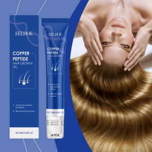 EELHOE | EELHOE  Blue Copper Peptide Hair Oil Nourishes Dry Frizzy Hair Reduces Breakage Adds Shine & Softness Scalp Care Treatment