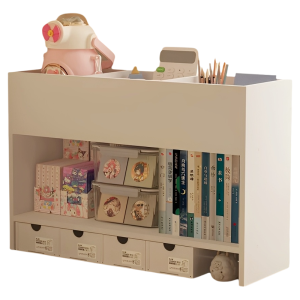 Desktop Organizer Rack Three-Layer Storage Bookshelf Cosmetic Display Stand Cup Holder Female Cosmetic Arrangement Rack