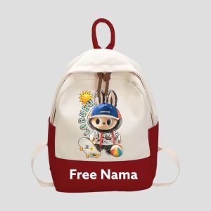 Tas ransel anak costom nama tas ransel anak anak perempuan laki-laki tas ransel sekolah tas ransel mengaji tas ransel murah merah hitam pink biru