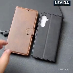Leather Case Flip Samsung A15 Samsung A16 Samsung A25 Samsung A34 5G Samsung A35 5G Samsung A55 5G Flip Cover Kulit Sarung Buku