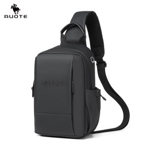 AUOTE Mens Chest Bag Cross Body Bag Travel Shoulder Bag Casual Men Chest Bag Men Fashion Shoulder Bag Waterproof Casual Sport Street Bag for College Student