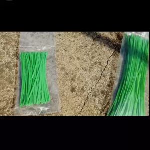 Dây buộc kẽm bọc nhựa mềm dẻo buộc giàn leo dài 10cm (túi 100 sợi)