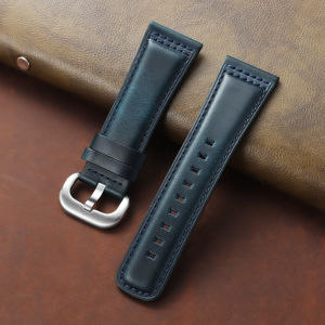New Vintage Oiled Leather Strap 28mm for Seven Friday Watch Men Women Business Replacement Watch Bracelets Double-Sided Cowhide