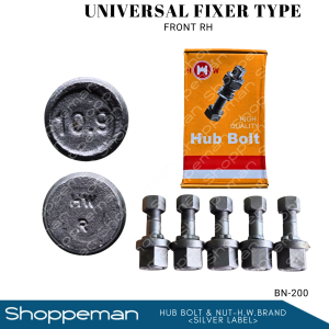 UNIVERSAL FIXED TYPE FRONT HUB BOLT AND NUT LH RH BN-200