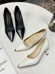 Soft Leather Thin Heel Single Shoes Womens Commute Fashionable Professional Not Tired Foot High-End Sensation Commuting High Heels