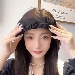 Murah Banget - Bando Wanita Lebar Bentuk Simpul / Bandana Korea Anti Patah / Headband Keriting Desain Silang / Bando Fashion Wanita Korea