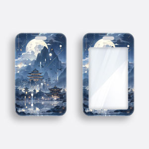 Convenient Sliding Hardshell Card Holder for Bus Cards Work Permits Lunch Cards Student IDs Fashionable And High Aesthetic Value