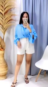 JOSU - SALE 12.12 BLOUSE CROP BLAIR SHIRT / ALEXA CROP SHIRT / KEMEJA CROP WANITA / ATASAN WANITA