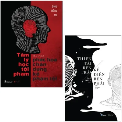 Combo Sách Tâm Lý Học Phạm Tội - Phác Họa Chân Dung Kẻ Phạm Tội + Thiên Tài Bên Trái Kẻ Điên Bên Phải (Bộ 2 Cuốn)