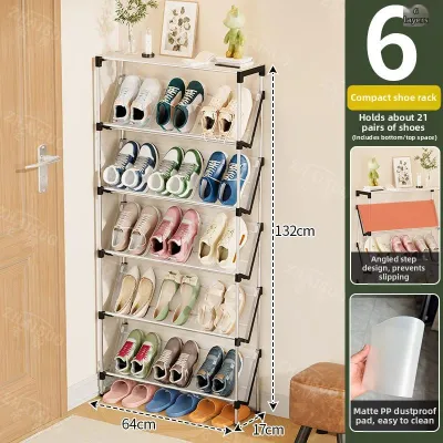 Compact Thin Shoe Rack Organizer