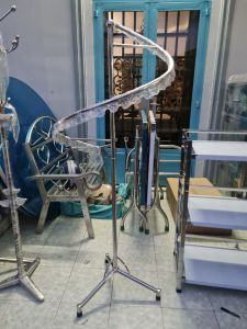 Sào phơi đồ inox uốn hình chu S  có khoen