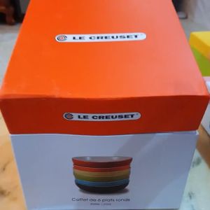Le Creuset Hộp đĩa Sâu lòng 6 cái đường  kính 20.3 cm(800ml) 8 inch 27oz - set of 6 deep round dishes Coffet de 6 plats rounds