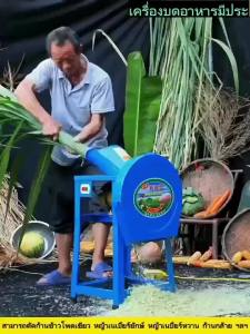 เครื่องสับหญ้า 3300W เครื่องสับหยวก บดหญ้าและชนิดอาหารผักอย่างง่ายดาย Electric grass cutter ใบมีดใหม่ คมขึ้น