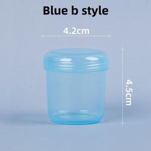 Portable Mini Sealed Plastic Box Transparent round Storage Container Medicine Organizer Food Grade Travel Storage Box