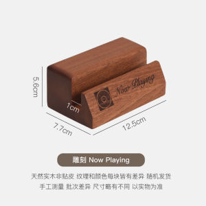 Wooden Stand for Vinyl Record Display Storage Organizer Vertical Desktop Shelf Black Glue Vinyl Records Holder