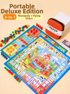 QU RAN | Portable Multi-function 2-in-1 Mini Pocket Adventure Game Chess