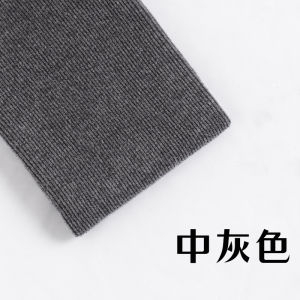 Gray Fleece Lined Thickened Womens Leggings High Waist Long Pants Polyester Viscose Spandex Blend Warm Slimming Tights