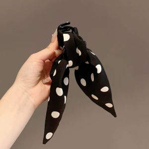 Bow Dot Pattern Ponytail Clip