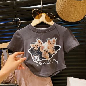 Girls Summer Thin Work Pants Mosquito Proof Childrens Clothing Baby Cotton Elastic Waist Long Trousers Sport Style Kids Outfits