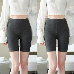 Miiow | Cat Woman Three-quarter Briefs Womens Summer New Safety Pants Seamless No-frill Underwear High-waist Cotton Elastic Fiber